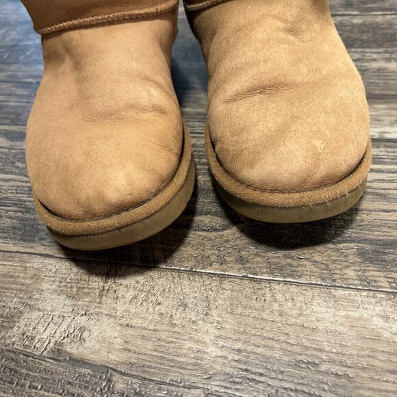 UGG Womens Size 9 40 Suede Shearling Classic Tall II Pull On Warm Boots 1016224 - Picture 5 of 9